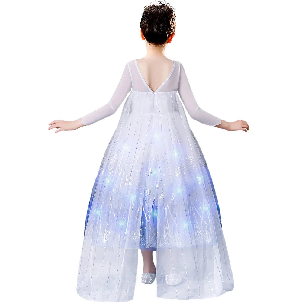 Snow Queen Light-Up Winter Dress for Girls