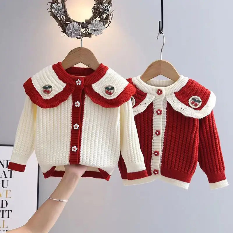 Berry Sweet Knitted Cardigan