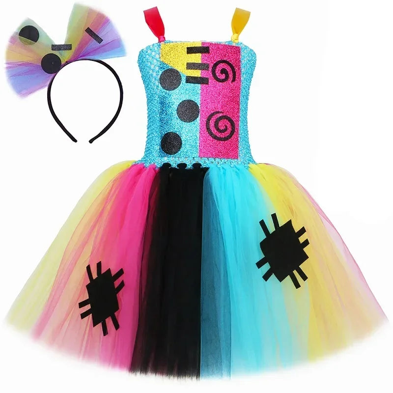 Colorful Patchwork Girl Costume