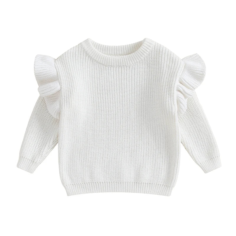 Ruffle Hug Knit Sweater Sweetness