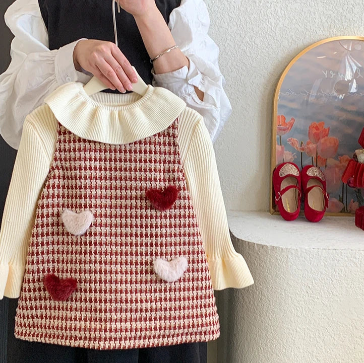 Sweetheart Cozy Dress – 2 Pieces