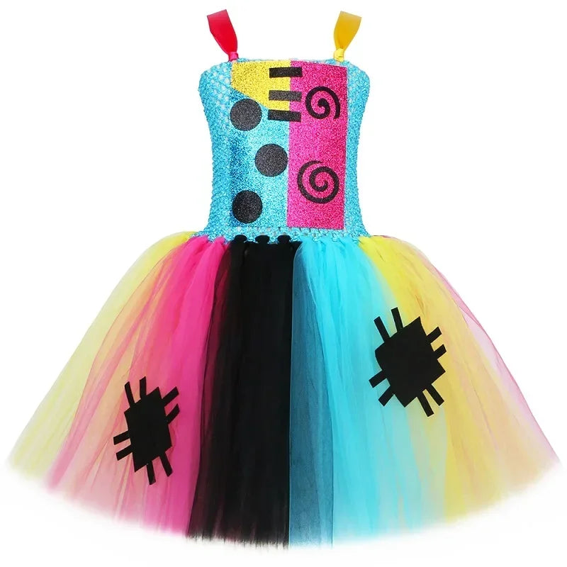 Colorful Patchwork Girl Costume