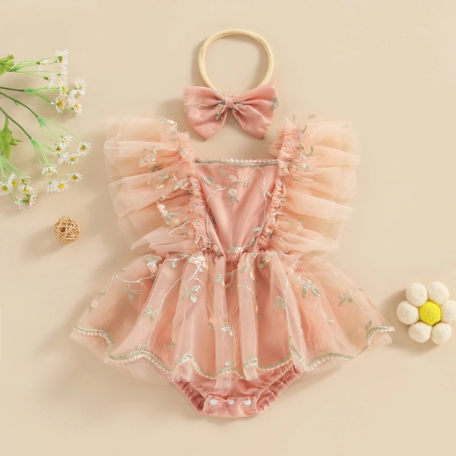 Fairy Garden Baby Romper Set
