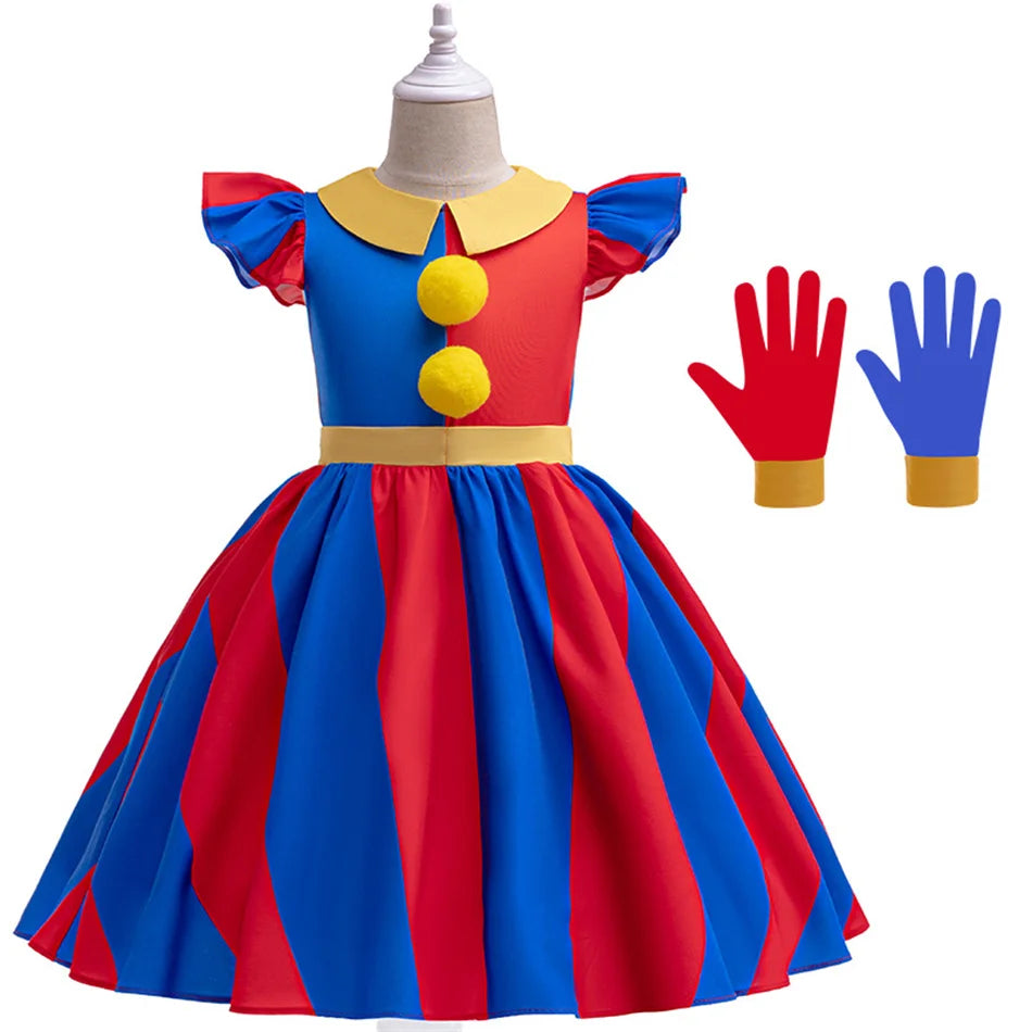 Colorful Circus Dress for Girls