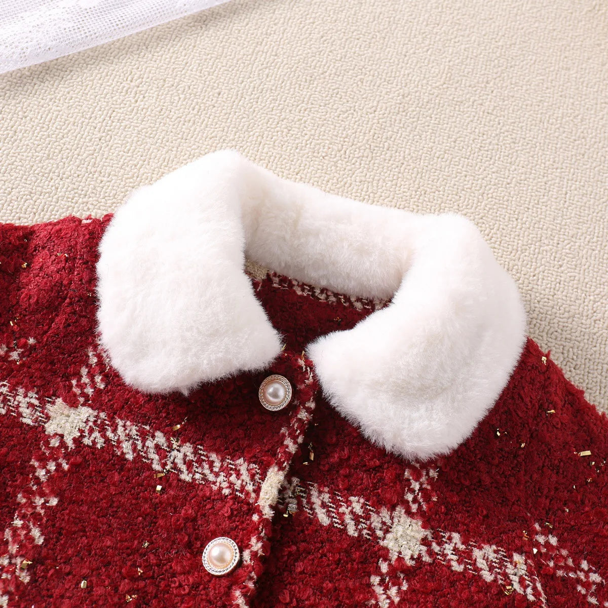 Charming Winter Sparkle Set – Red & White Elegance