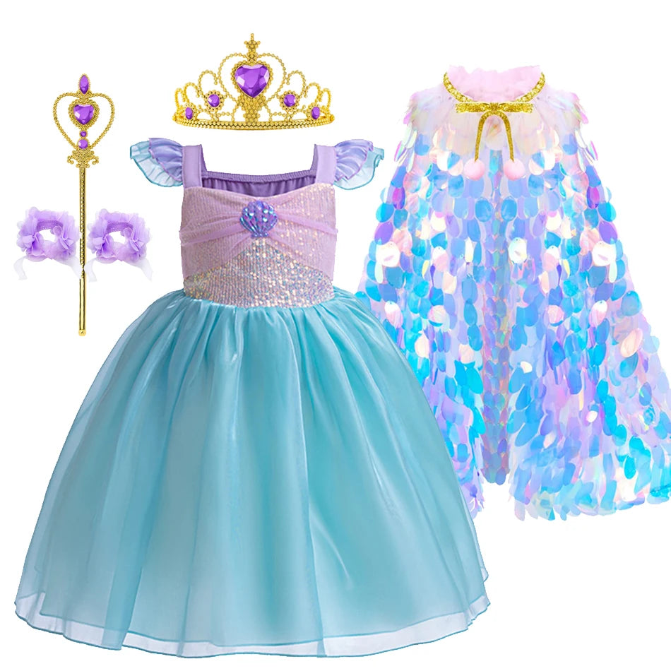Princess Pearl of the Sea Costume | Complete Ocean Magic Dress Set for Girls Magic Tree Kids Princess Pearl of the Sea Costume | Complete Ocean Magic Dress Set for Girls Magic Tree Kids