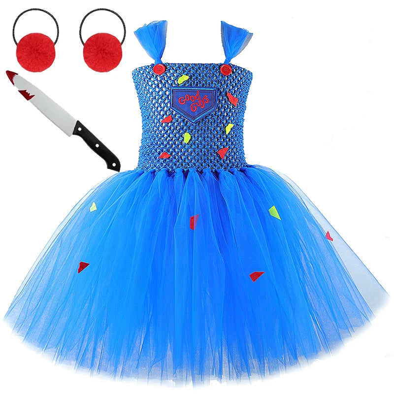 Creepy Doll Tutu Costume for Girls