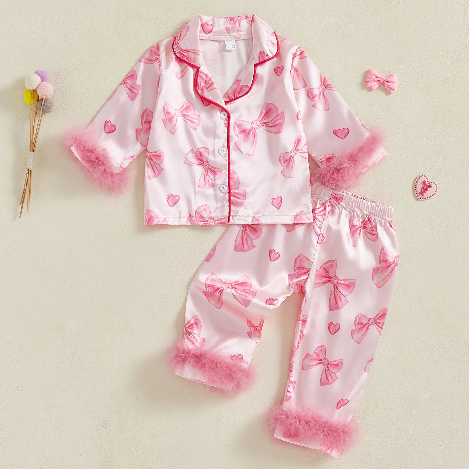 Berry Bow Kids Pajamas