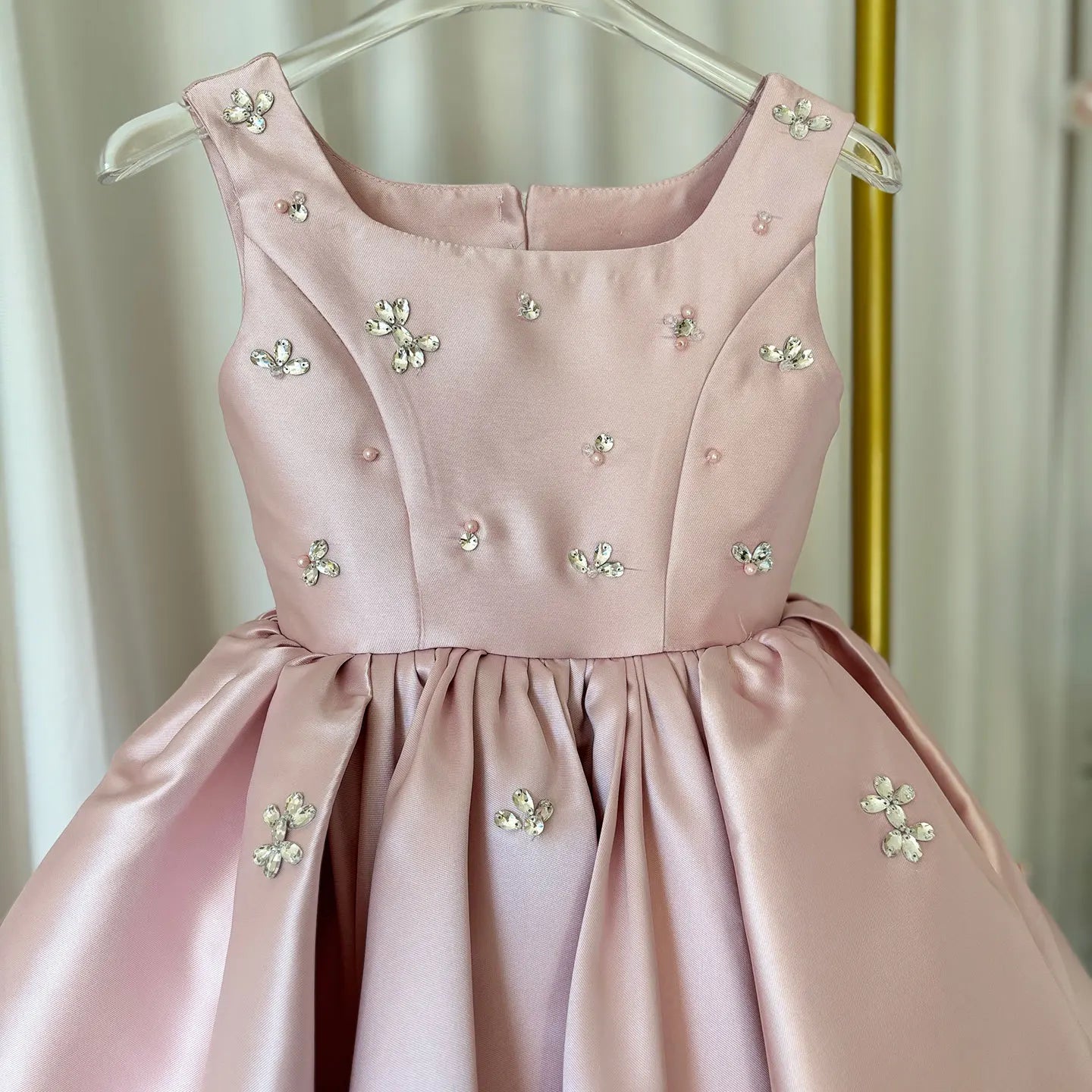 Blush Bloom Crystal Dress