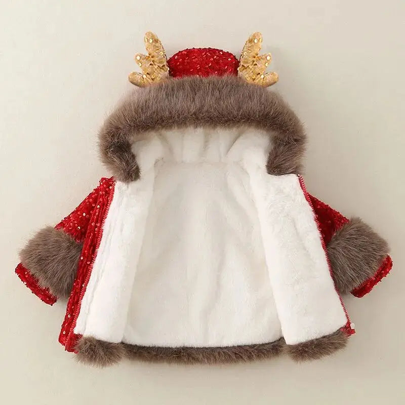 Holiday Glow Sequin Coat