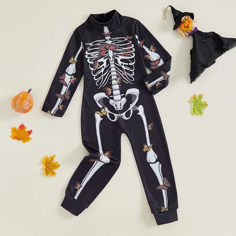 Colorful Skeleton Jumpsuit for Kids
