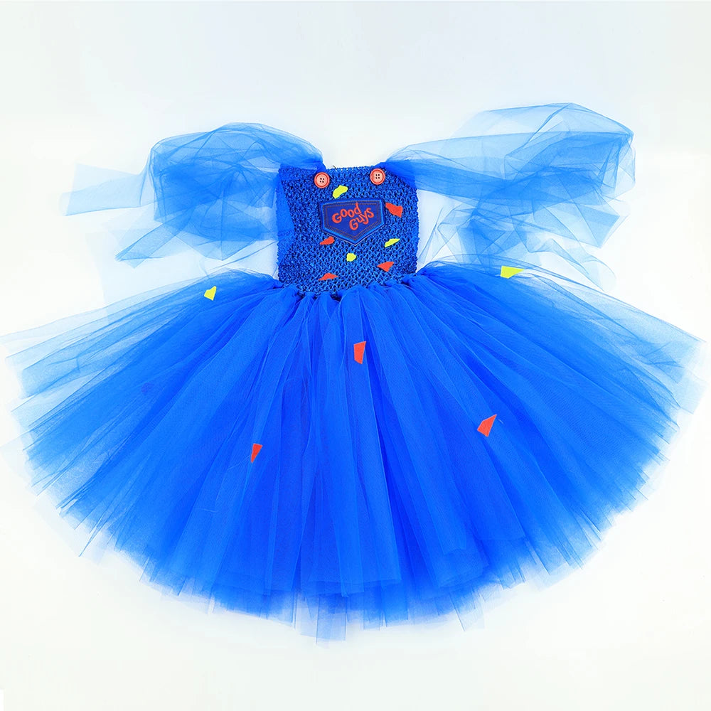 Creepy Doll Tutu Costume for Girls
