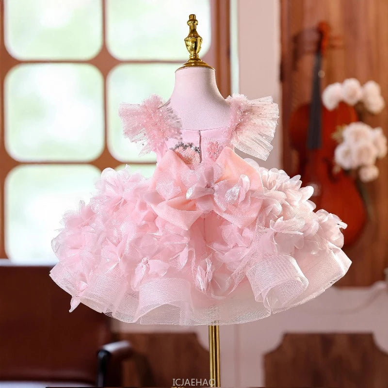 Blush Bloom Luxury Floral Dress