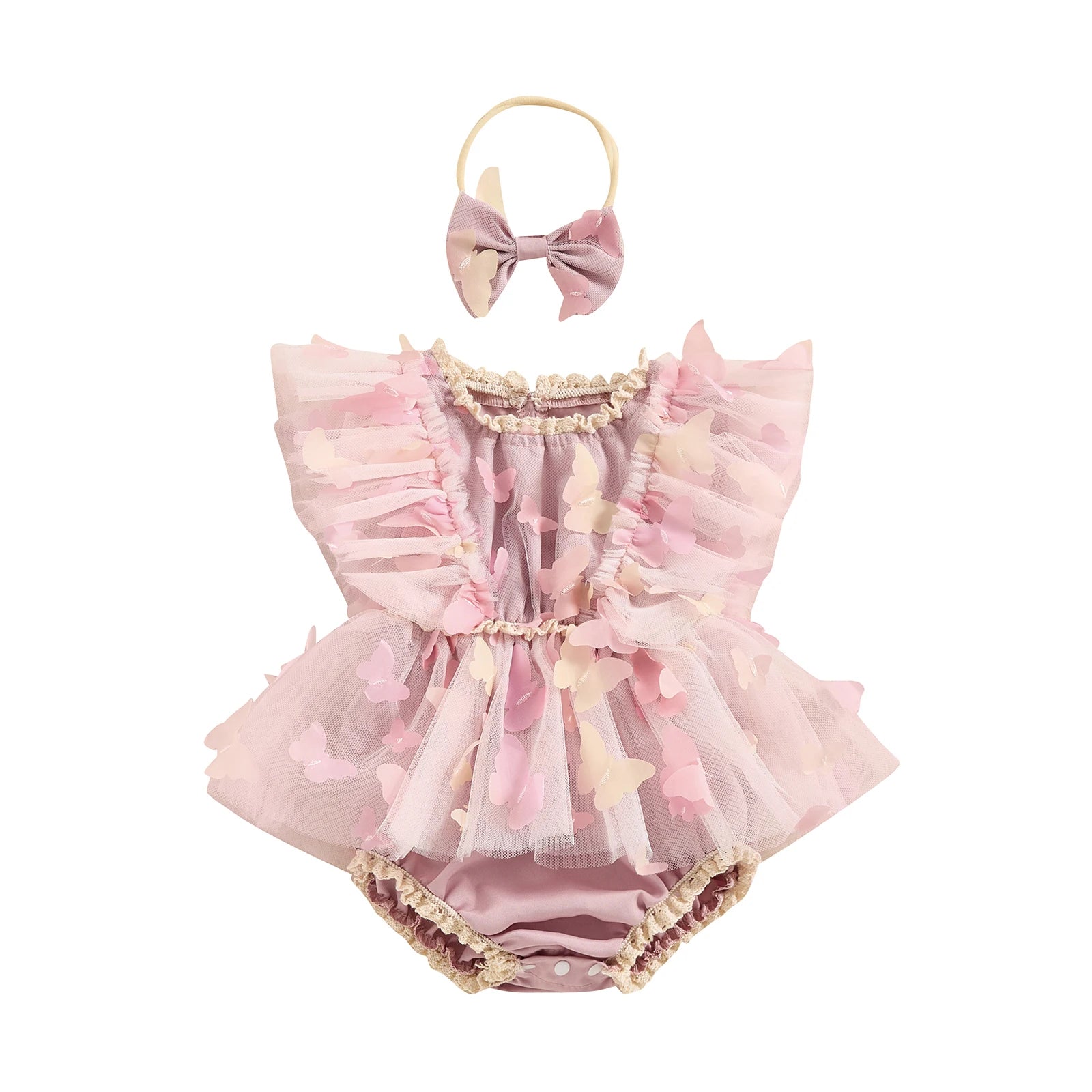 Schmetterlingsküsse Baby-Strampler-Set