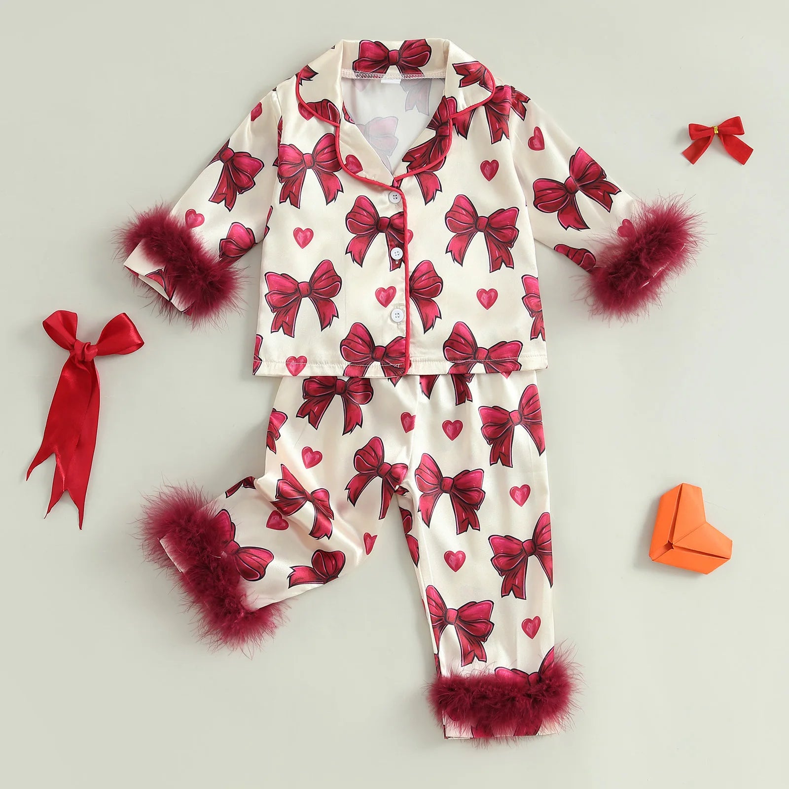 Berry Bow Kids Pajamas
