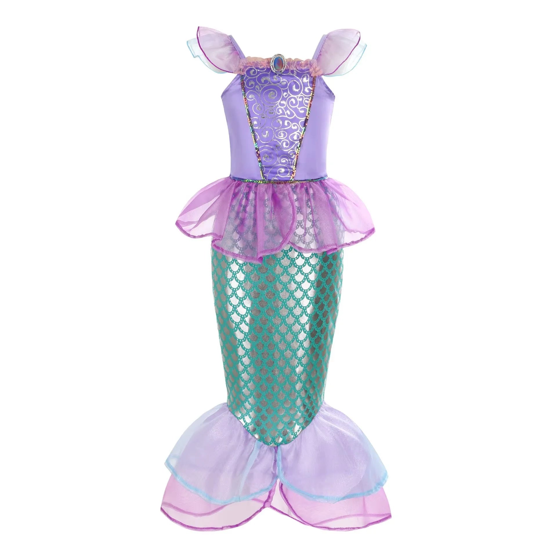 Unterwasser-Glitzerprinzessin-Kostüm