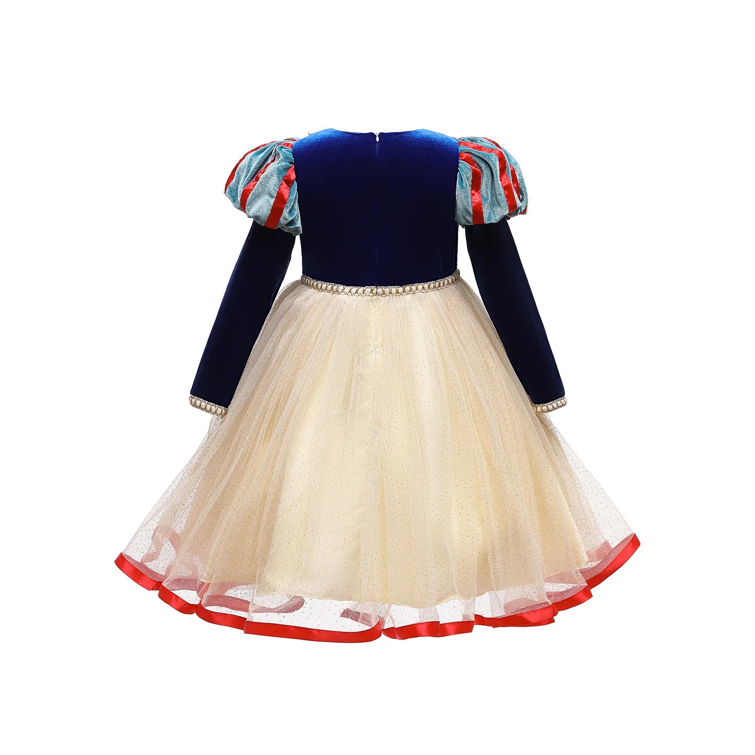 Vestido clásico de princesa de cuento de hadas con mangas largas