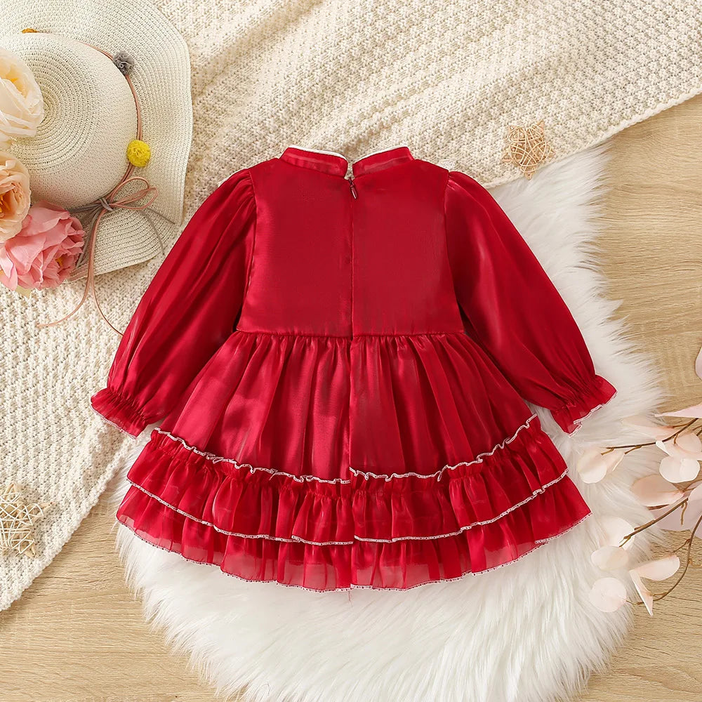 Baby Vintage Floral Lace Dress