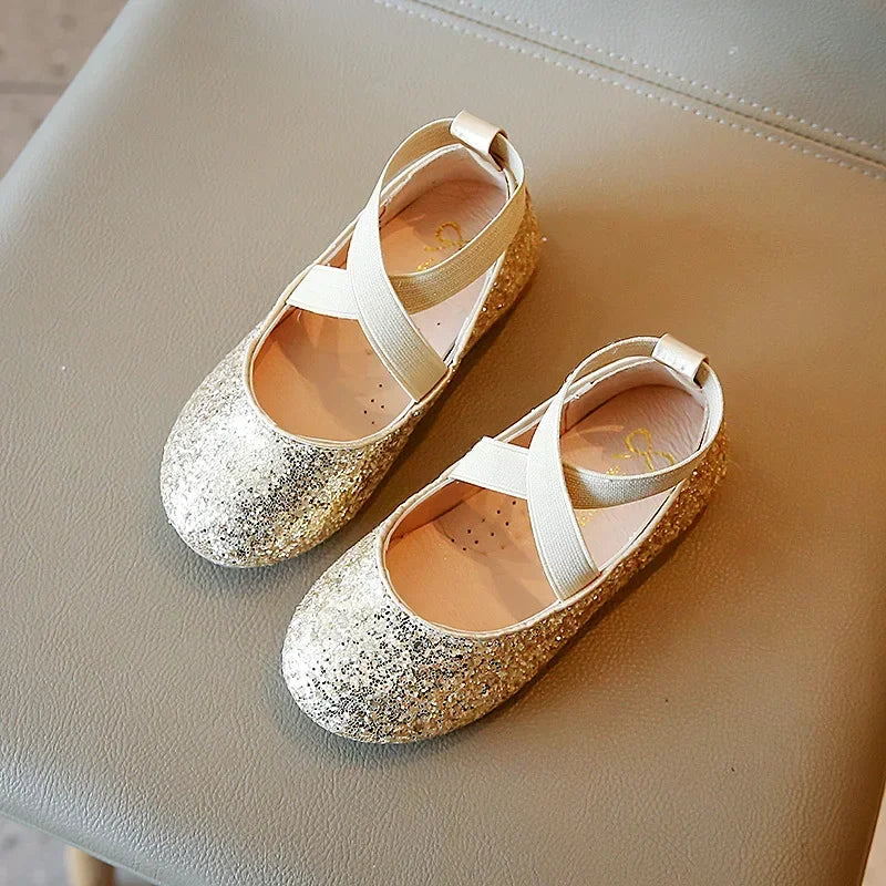 Sparkle Twirl Glitter Ballerina Shoes