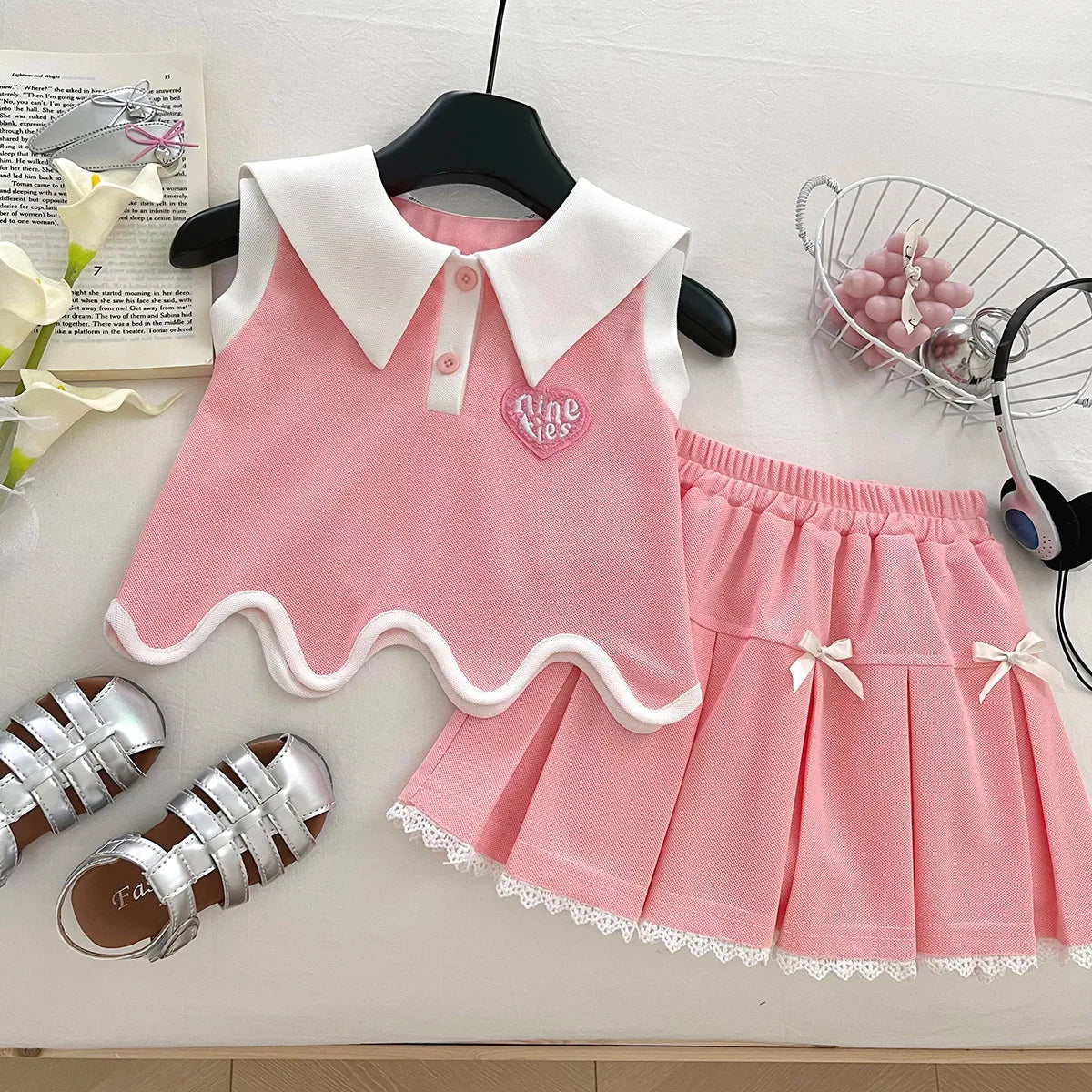 Pink Heart Girls Set