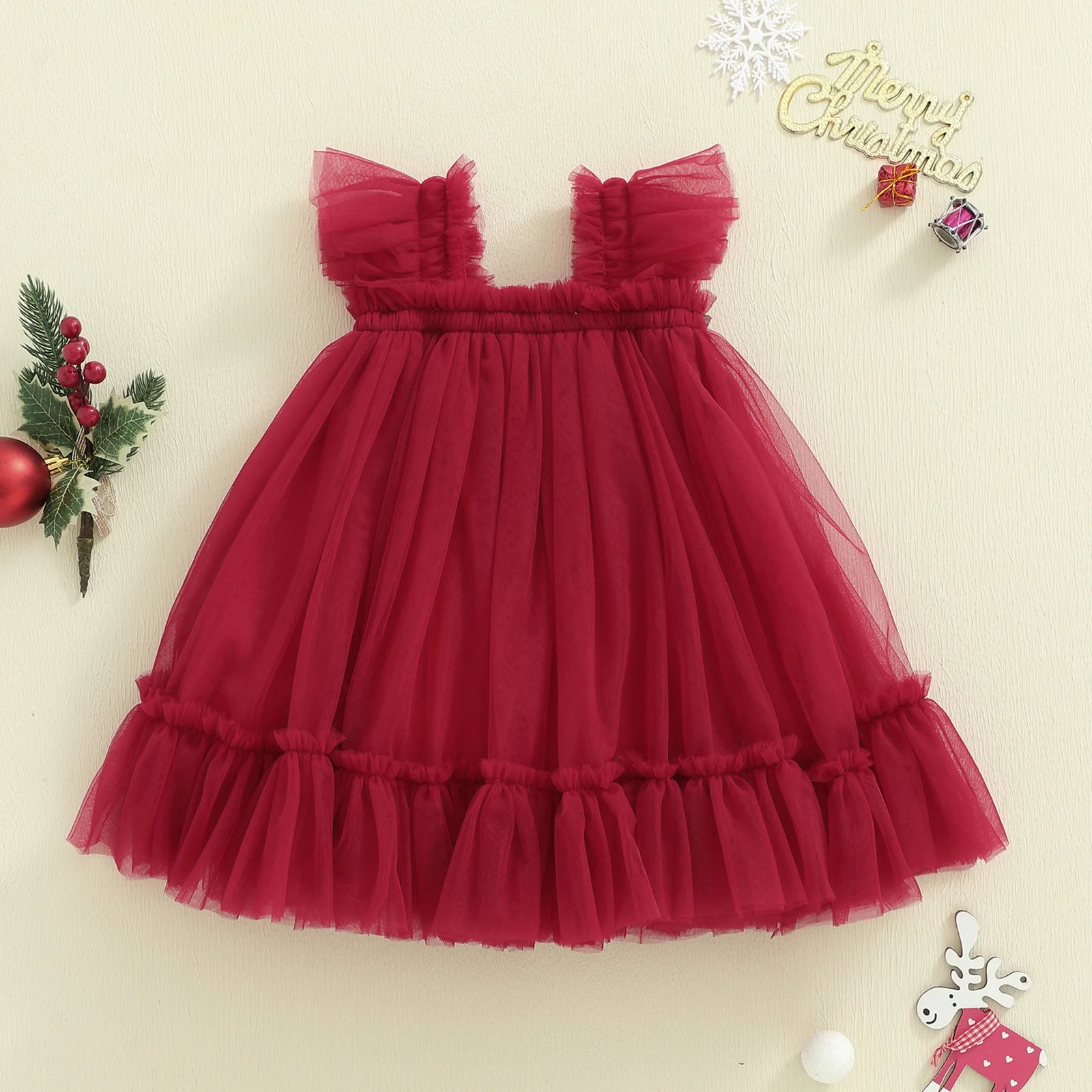 Christmas Charm Tulle Dress
