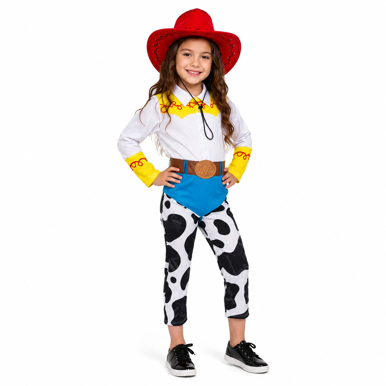 Girls' cowgirl dress-up set with matching hat from Magic Tree Kids