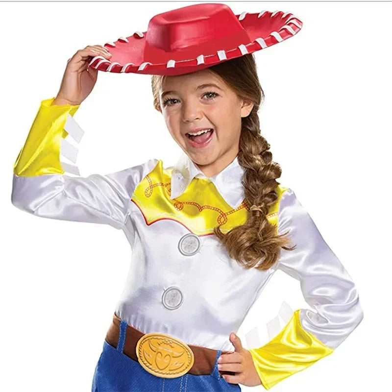 Magic Tree Kids cowgirl costume set with hat for pretend play