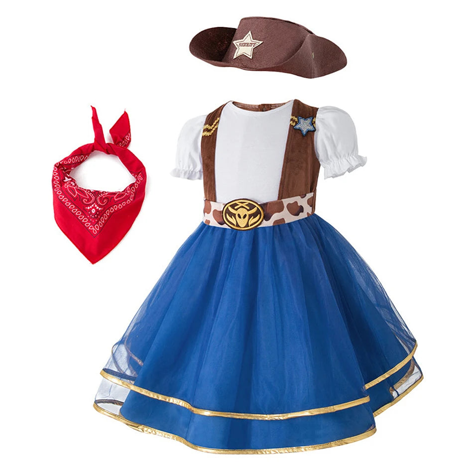 Cowgirl princess pretend-play outfit for little girls from Magic Tree Kids