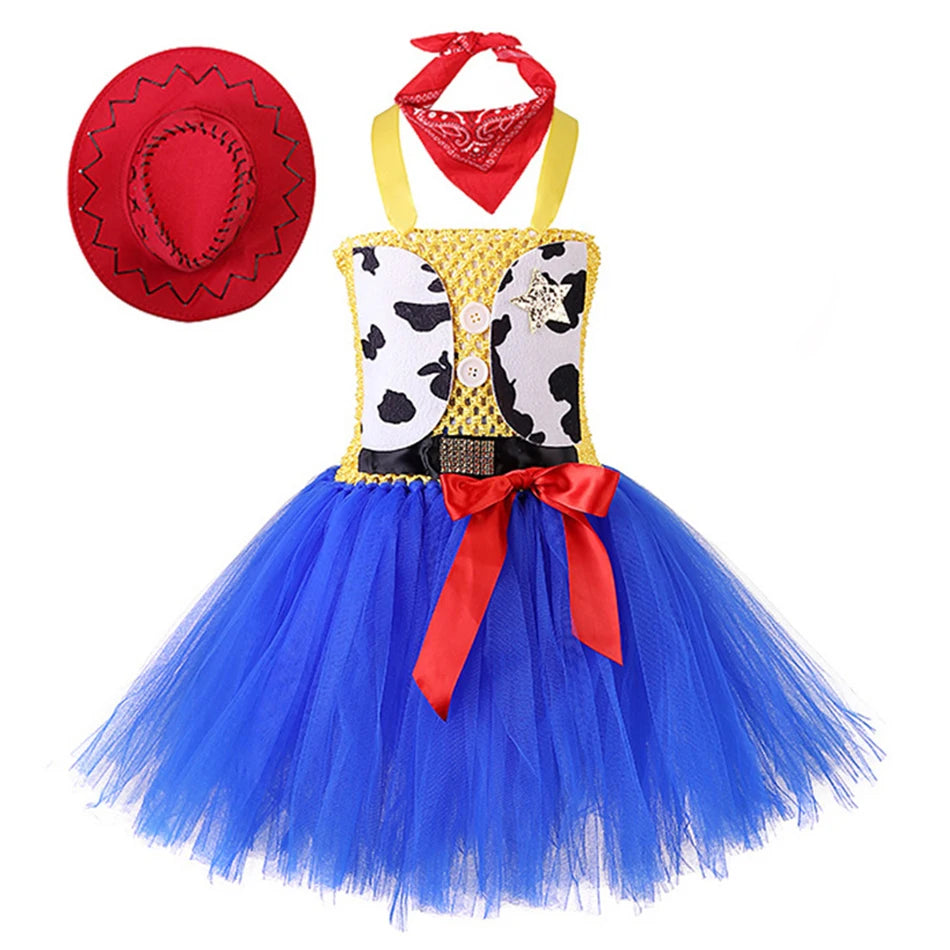 Little girl cowgirl costume set for parties and dress-up