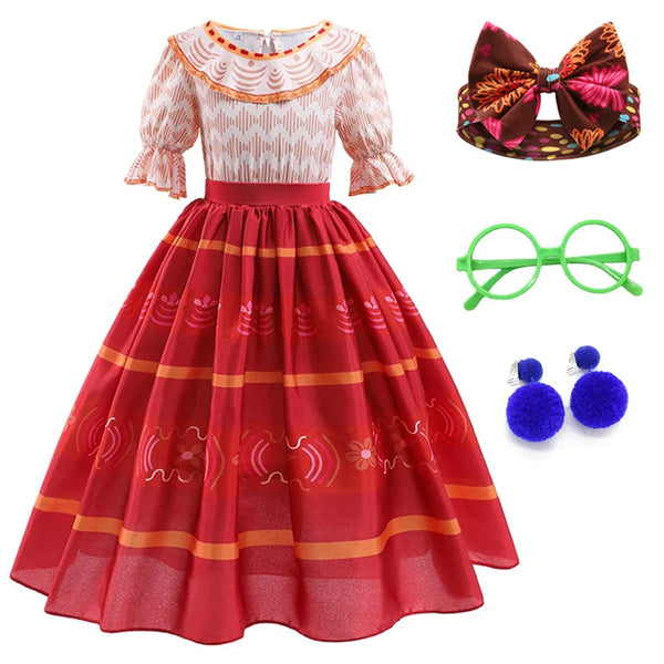 Enchanted Village Princess Dress by Magic Tree Kids in bright fairytale colors