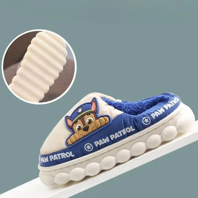 Non-slip cushioned sole on kids puffer slide slippers