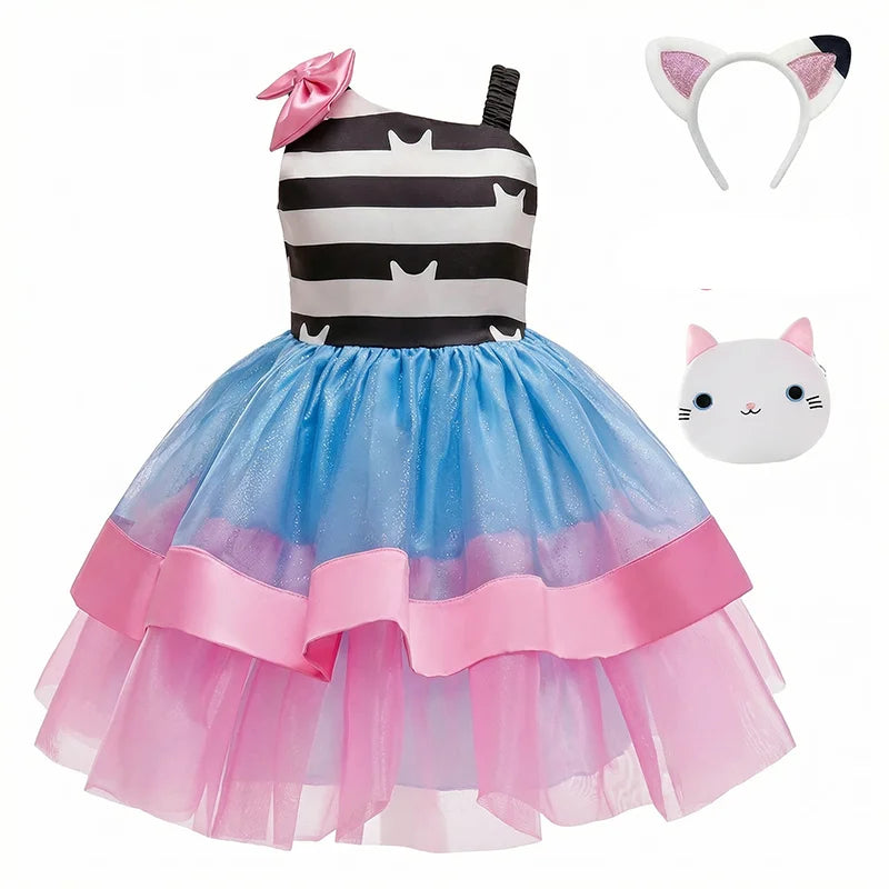 Magic Tree Kids striped dress-up princess dress for girls