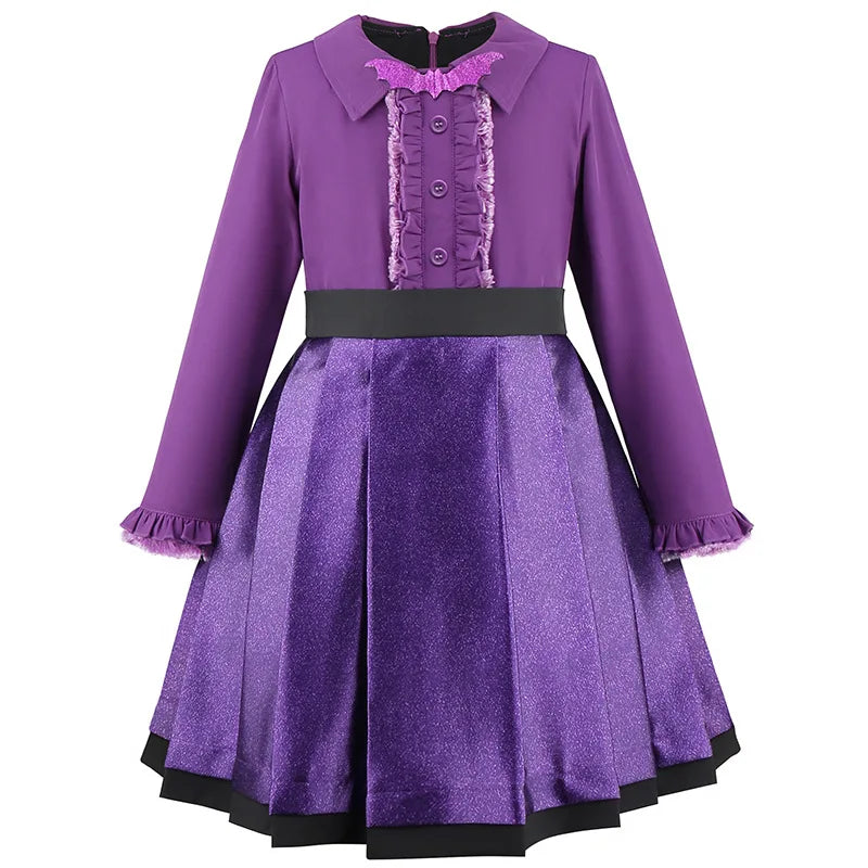 A-line purple vampire princess dress for carnival and cosplay parties
