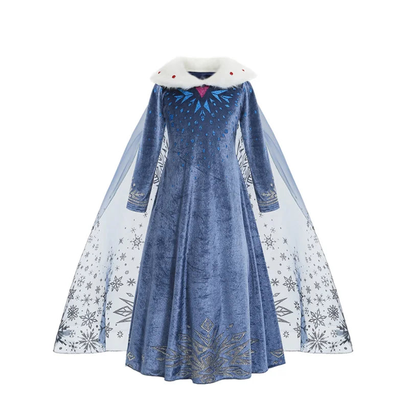 Northern Ice Queen deluxe costume set for girls, styling detail β Magic Tree Kids