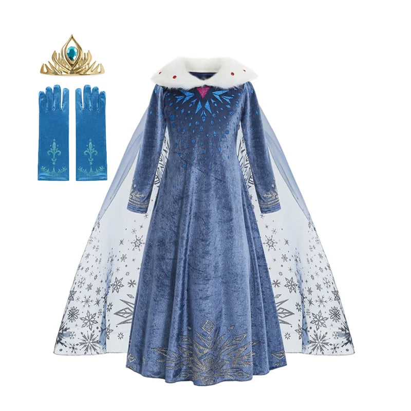 Northern Ice Queen deluxe costume set for girls, sparkle detail β Magic Tree Kids