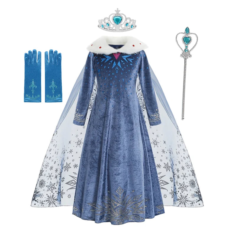 Northern Ice Queen deluxe costume set for girls, skirt detail β Magic Tree Kids