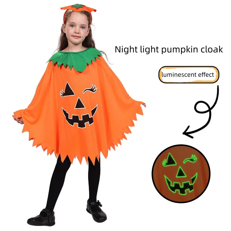 Little witch costume swirling cloak for trick-or-treat night