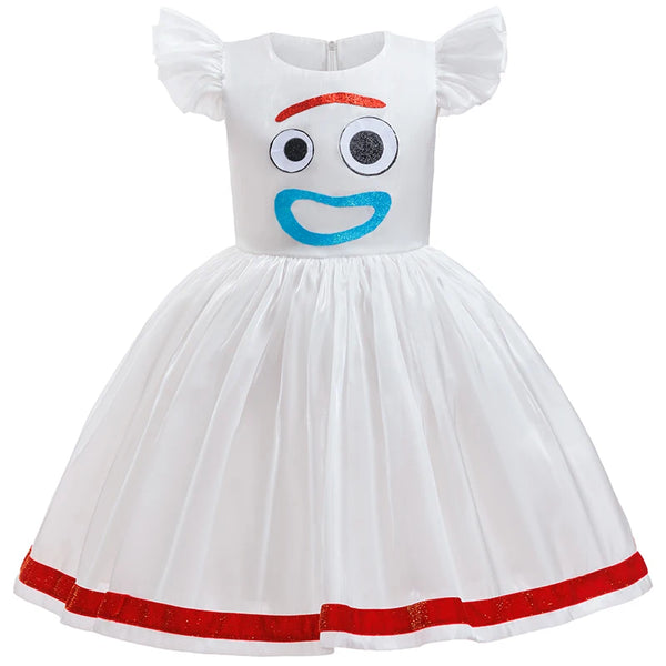 Magic Tree Kids quirky costume dress with petal flying sleeves