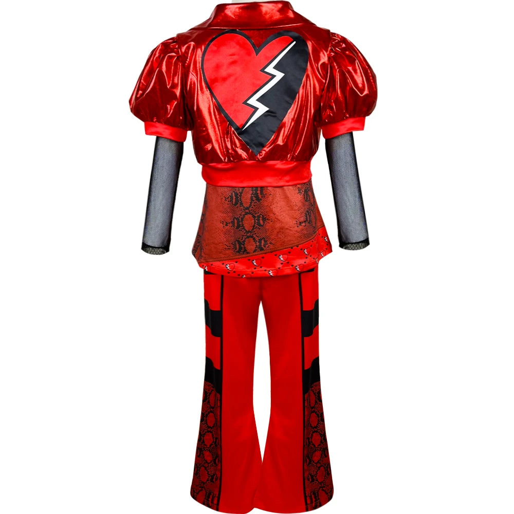 Rebel princess costume with matching wig detail for kids