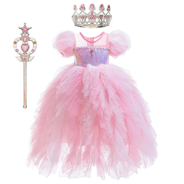 Royal Pink Blossom Gown – girls' princess costume by Magic Tree Kids