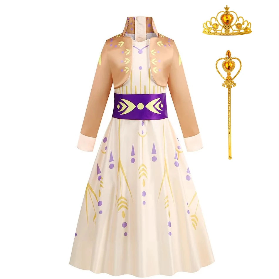 Royal Princess costume for girls, front view – Magic Tree Kids