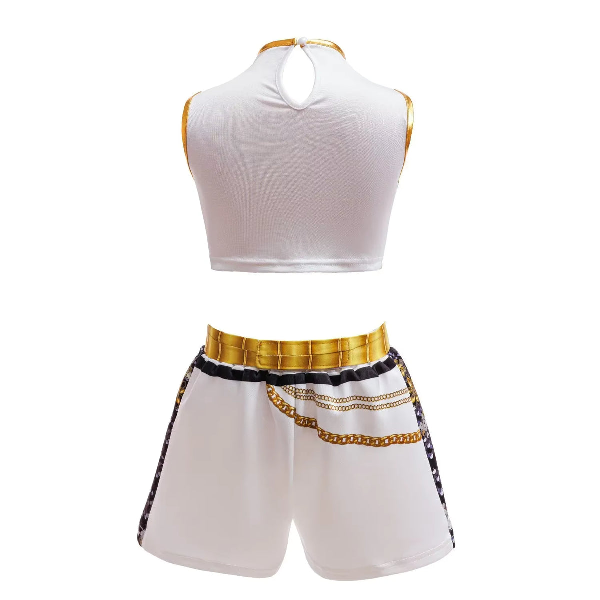 Bright streetwear-inspired girls' stage performance outfit