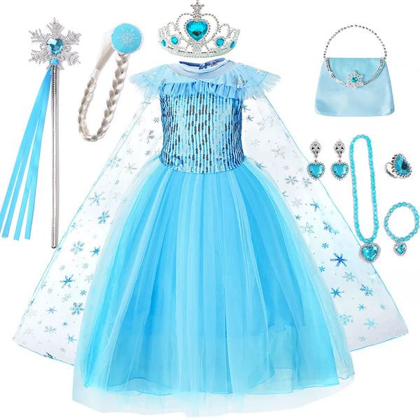 Snow Dream Queen ice princess costume for girls β Magic Tree Kids
