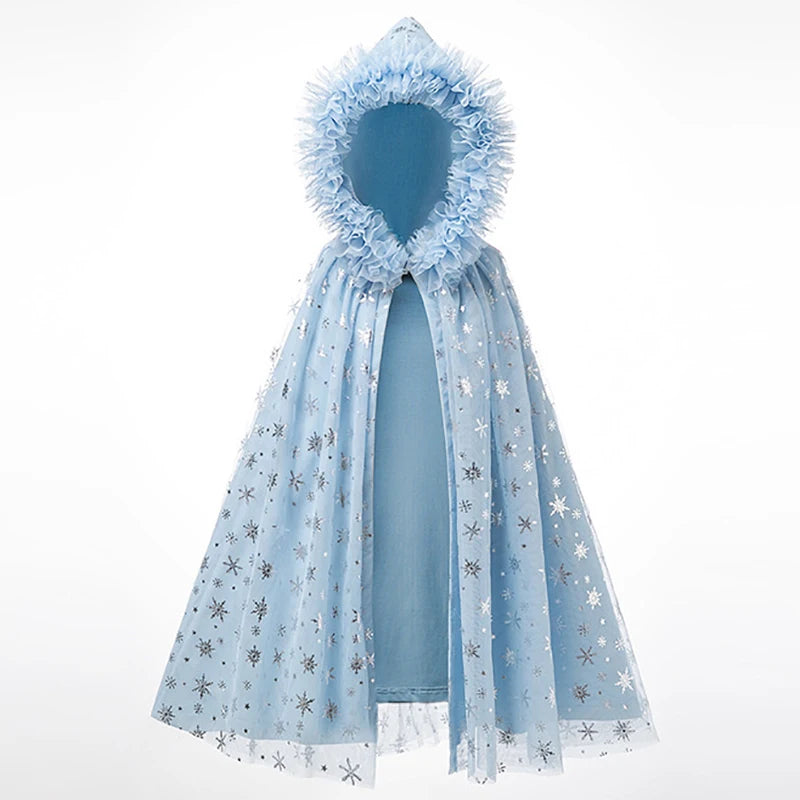Snowflake Sparkle hooded cape for girls – Magic Tree Kids