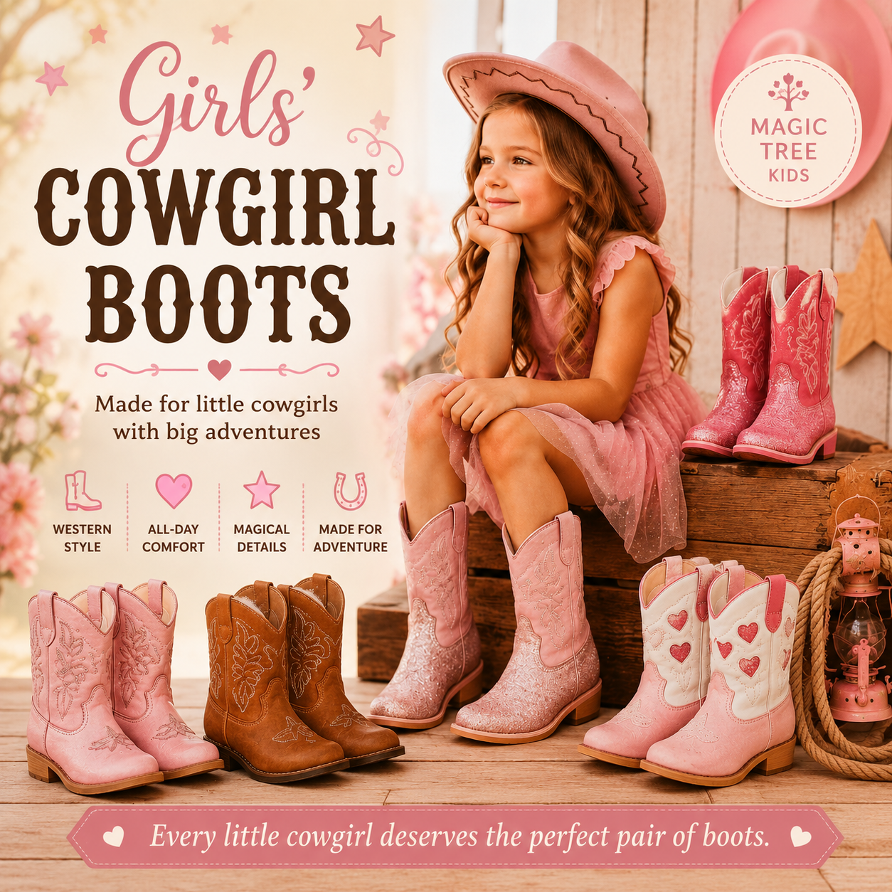 Girls' Cowgirl Boots