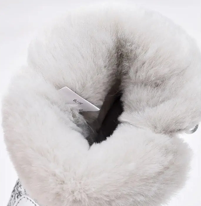 Snow Queen Girls’ Silver Winter Boots