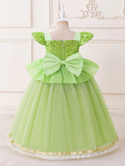 Green Princess Dress for Girls