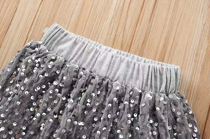 Glitzer-Schleifen-Strickset für Mädchen