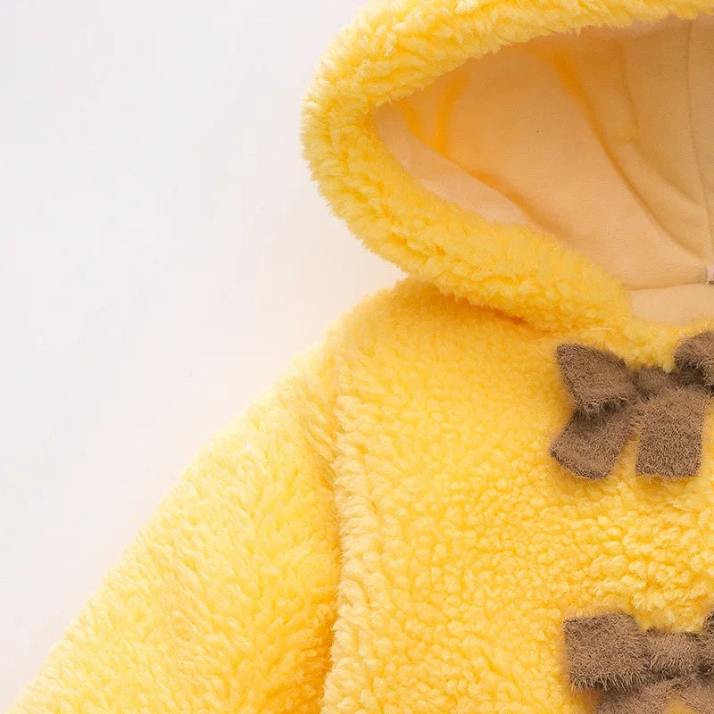 Honey Bear Fleece Coat – Pure Cuteness, Wrapped in Warmth