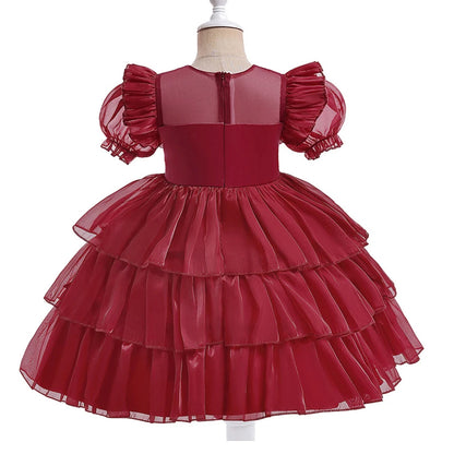 Holiday Ruffle Bow Dress